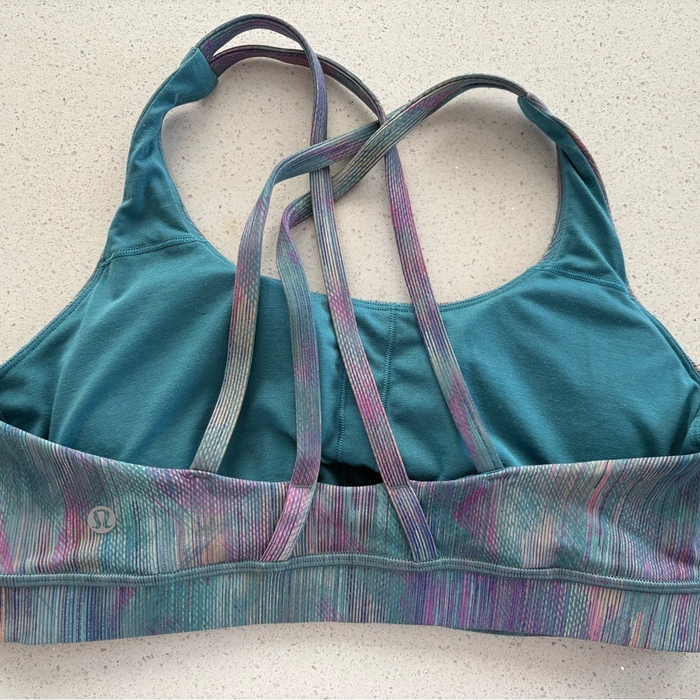 Lululemon Athletica Teal Bra - ladies size 10 - Picture 3 of 5